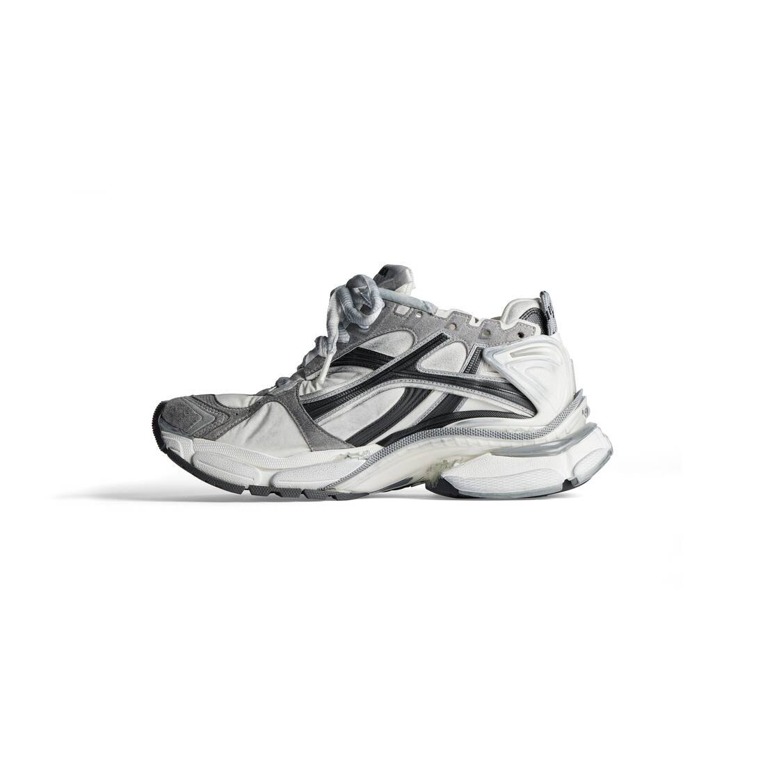 Men’s Runner Sneaker in Grey/white/black - Image 4